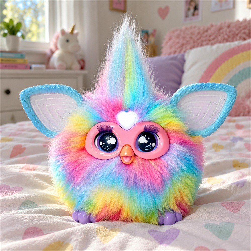 Furby Tie Dye, pelúcia interativa ativada por voz