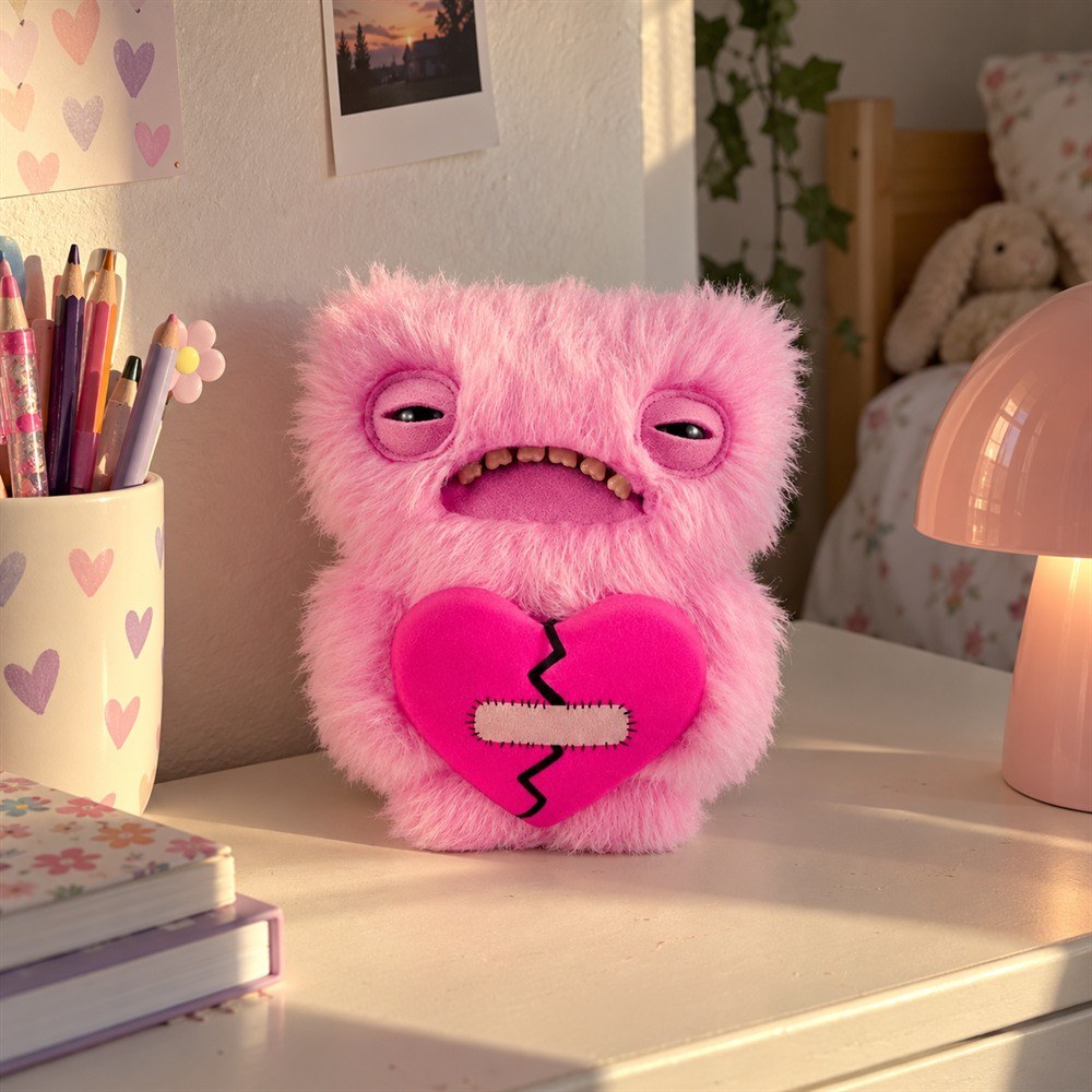 Pelúcia Fuggler Love Fuggs Rosa, 23 cm